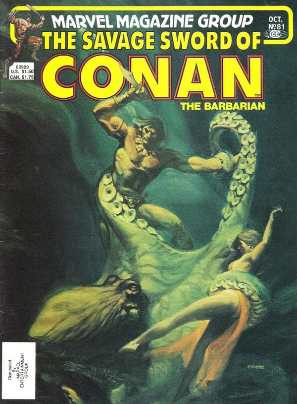 The Savage Sword of Conan #81 cover
