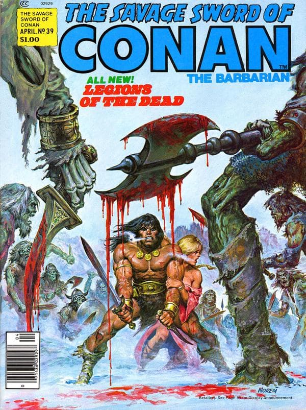 The Savage Sword of Conan #39 cover