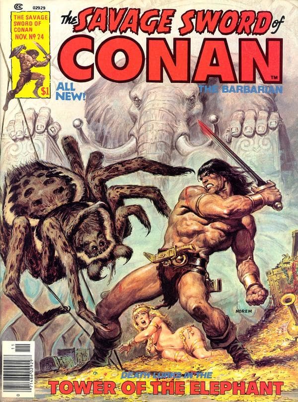 The Savage Sword of Conan #24 cover