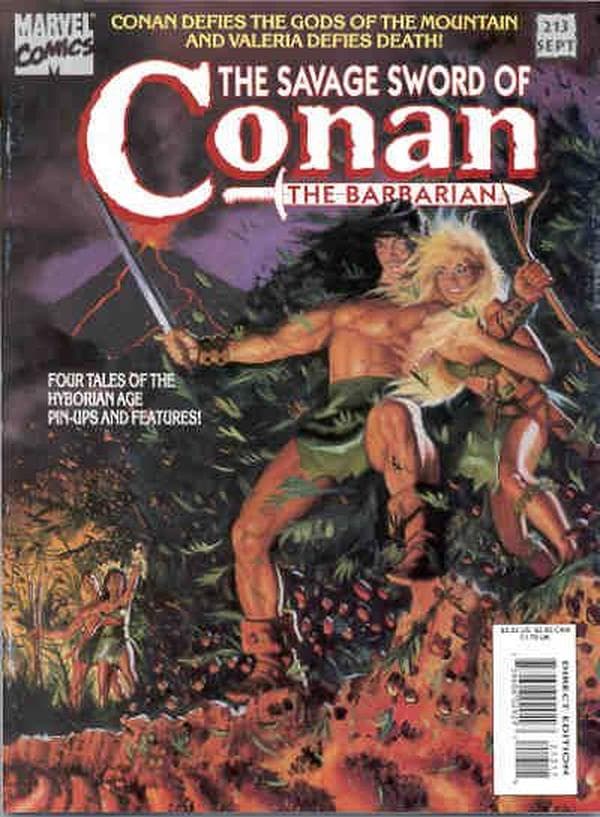 The Savage Sword of Conan #213 cover