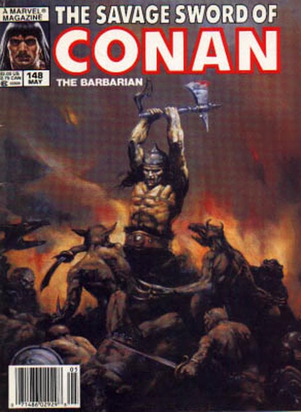 The Savage Sword of Conan #148 cover