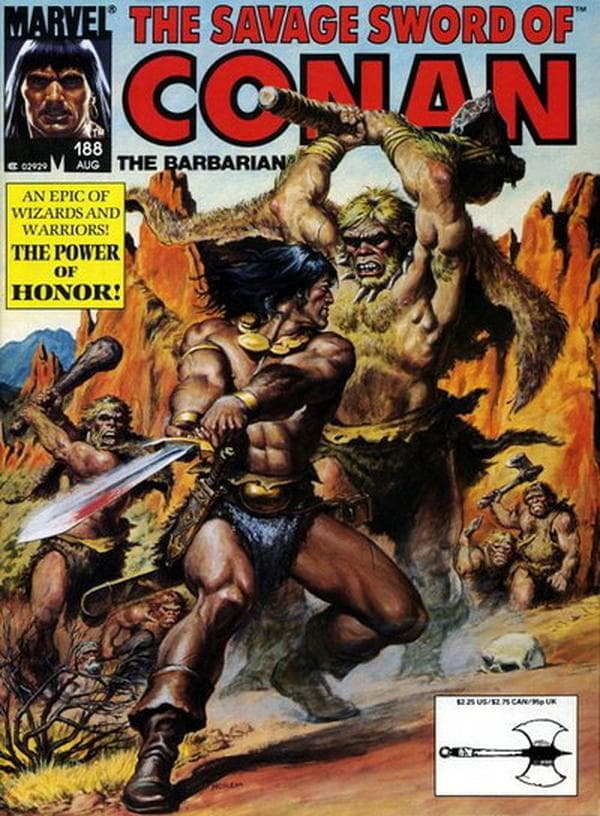 The Savage Sword of Conan #188 cover