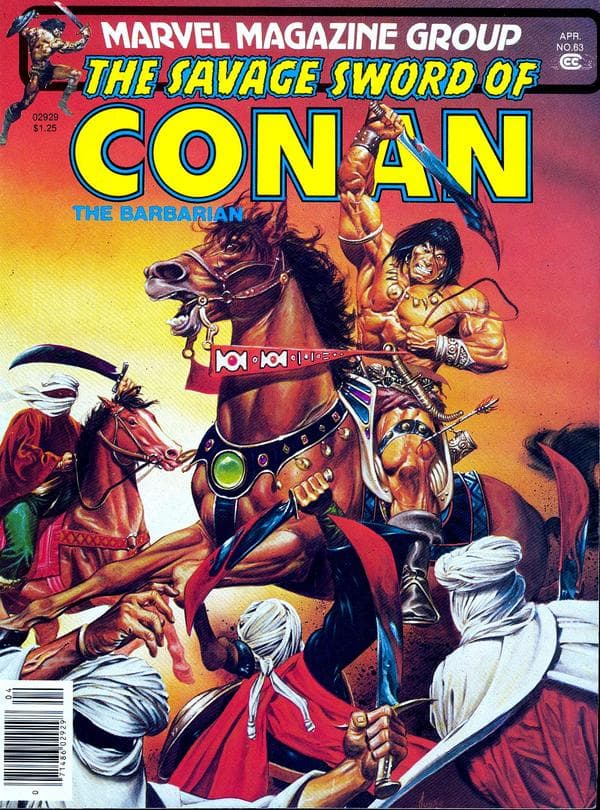 The Savage Sword of Conan #63 cover