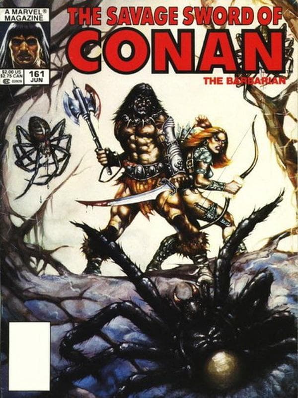 The Savage Sword of Conan #161 cover