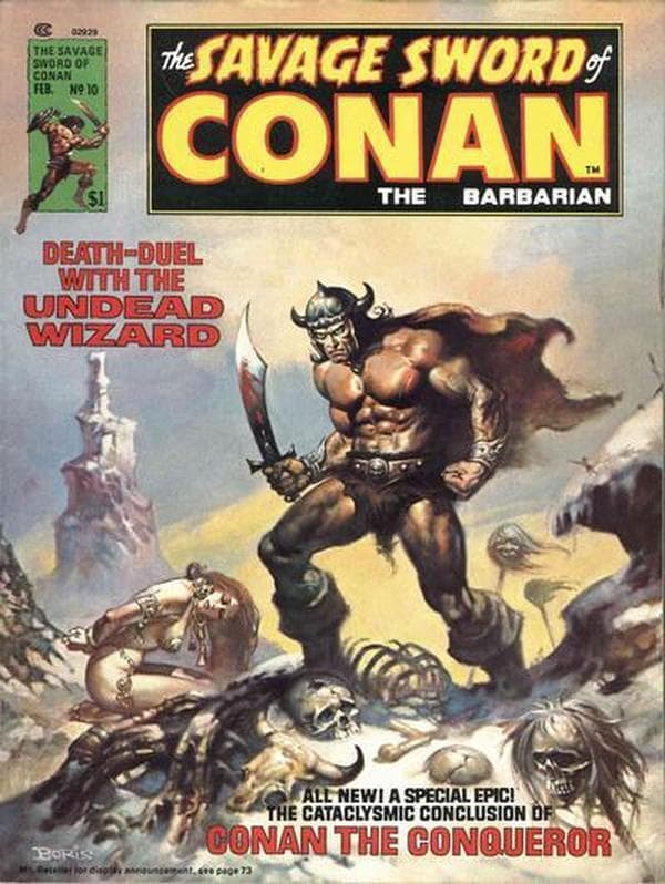 The Savage Sword of Conan #10 cover