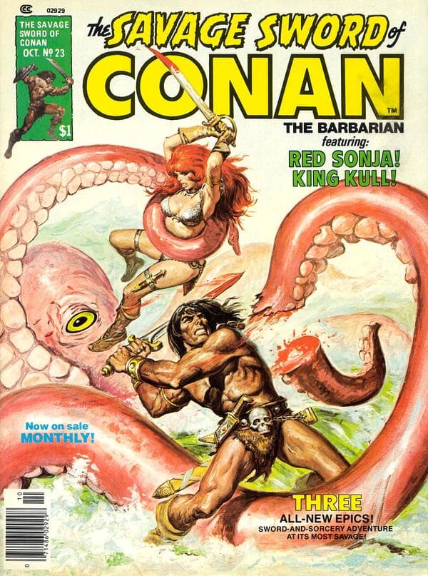 The Savage Sword of Conan #23 cover