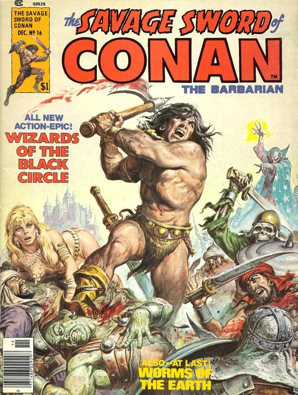 The Savage Sword of Conan #16 cover