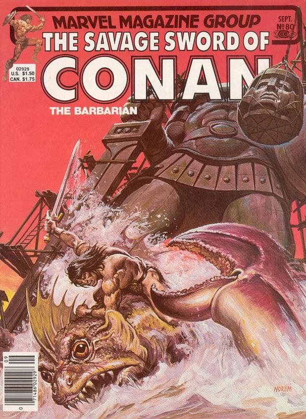 The Savage Sword of Conan #80 cover