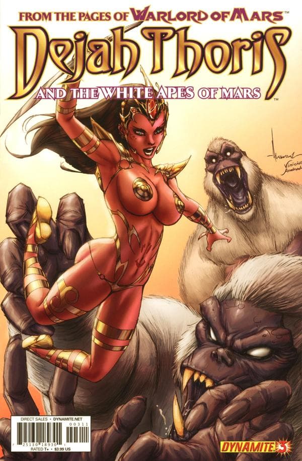 Dejah Thoris and the White Apes of Mars #3 cover