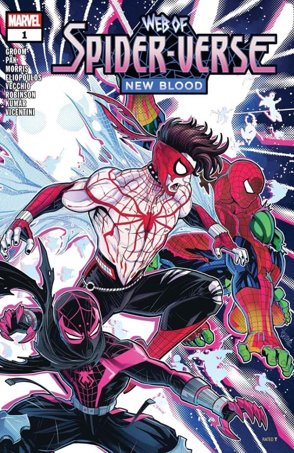 Web of Spider-Verse: New Blood #1 cover