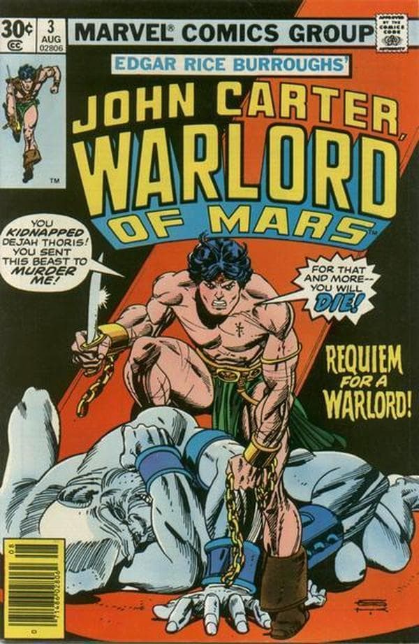 John Carter Warlord of Mars #3 cover