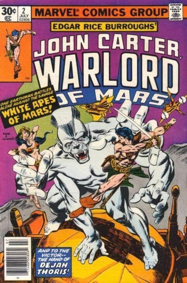 John Carter Warlord of Mars #2 cover