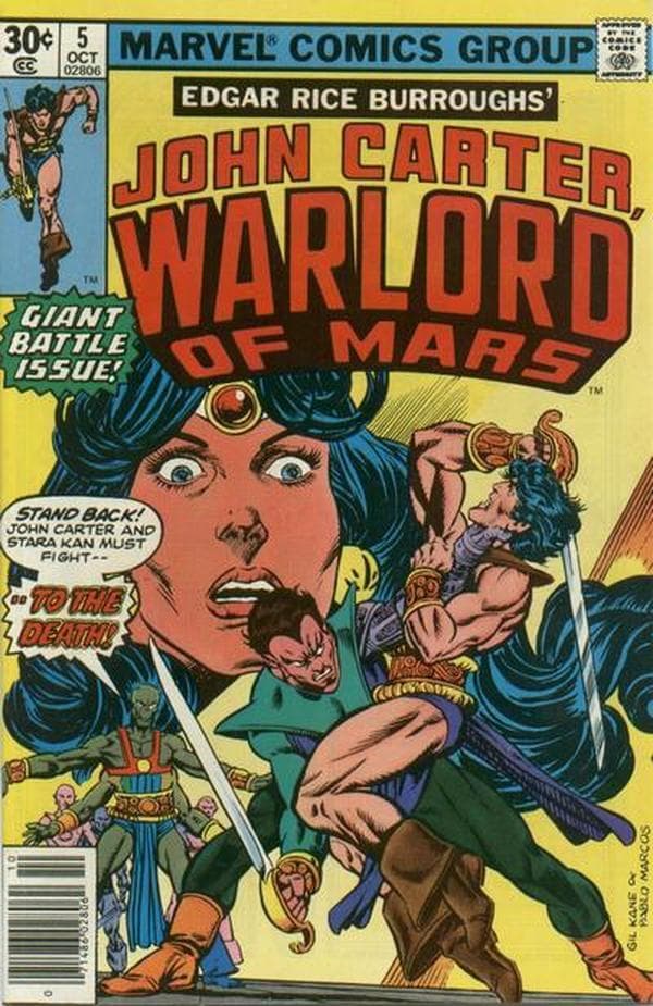 John Carter Warlord of Mars #5 cover