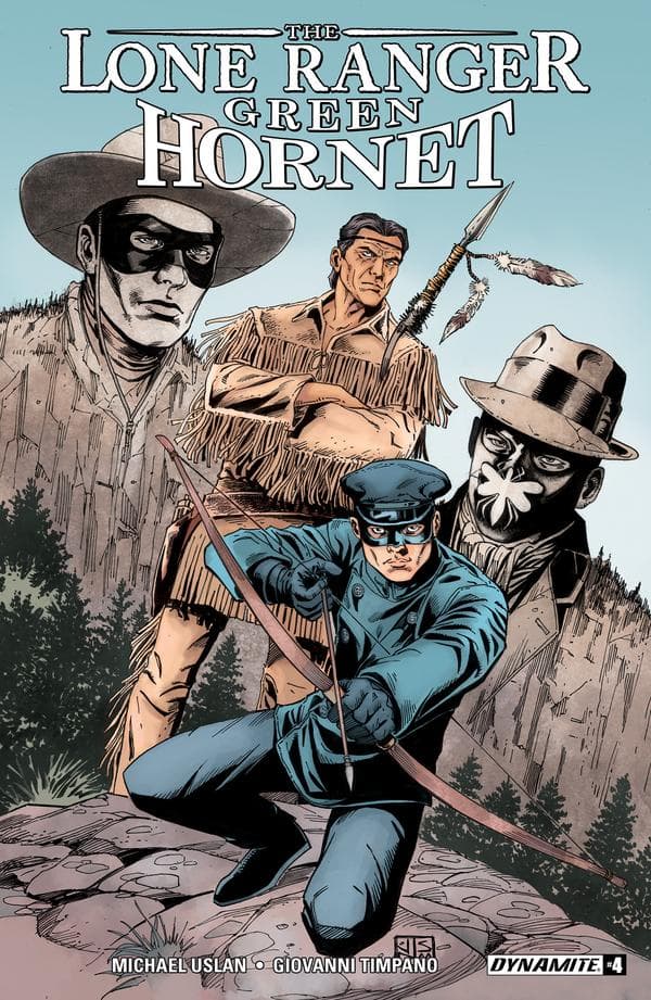 The Lone Ranger/Green Hornet #4 cover