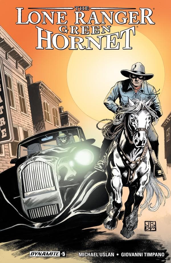The Lone Ranger/Green Hornet #5 cover