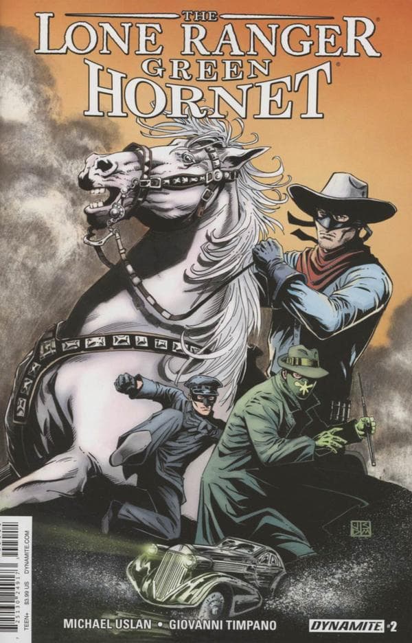 The Lone Ranger/Green Hornet #2 cover
