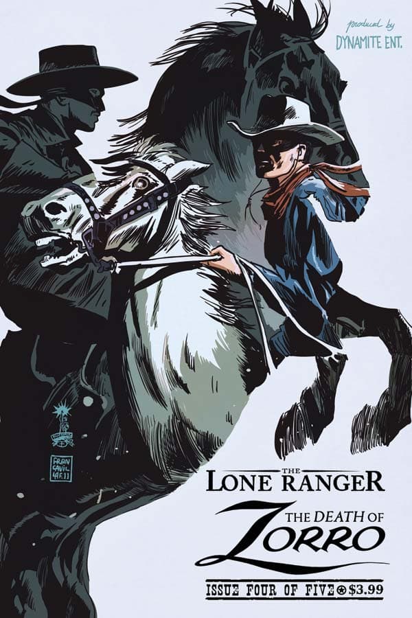 The Lone Ranger & Zorro: The Death of Zorro #4 cover