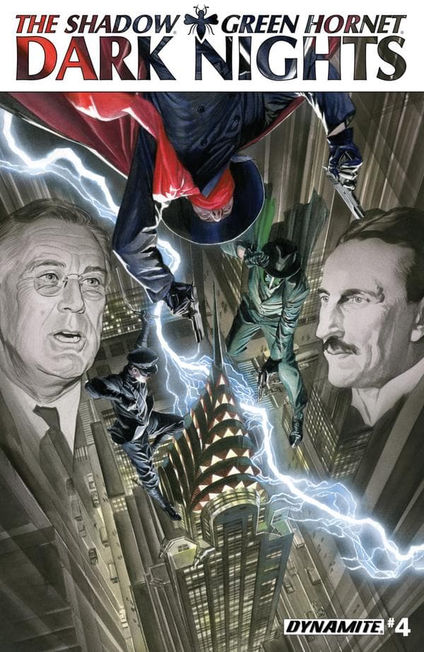 The Shadow/Green Hornet: Dark Nights #4 cover