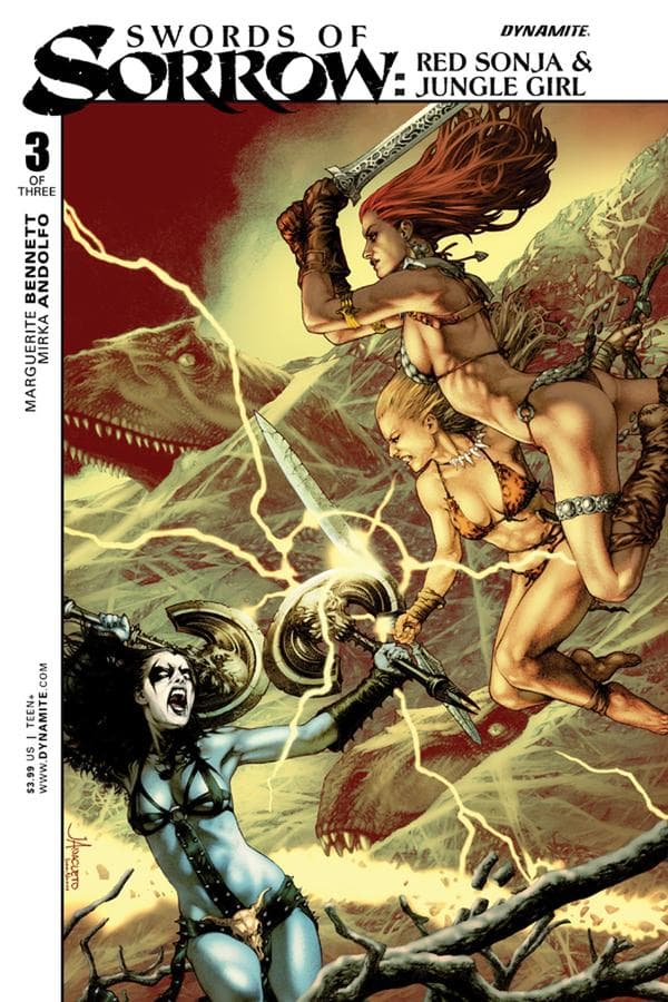 Swords of Sorrow: Red Sonja & Jungle Girl #3 cover