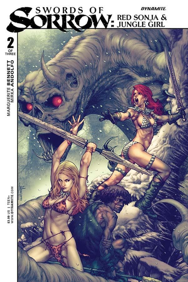 Swords of Sorrow: Red Sonja & Jungle Girl #2 cover