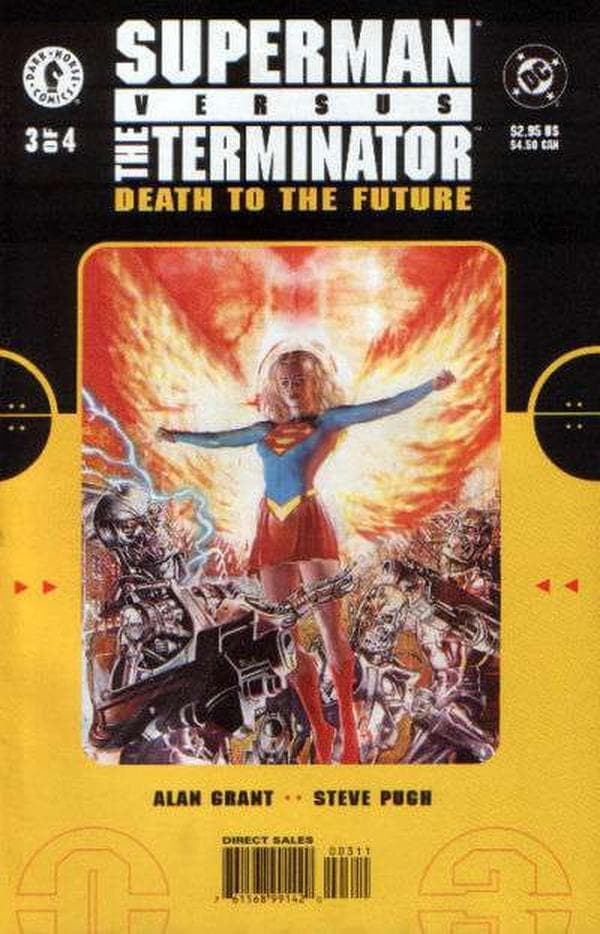 Superman vs. Terminator: Death to the Future #3 cover