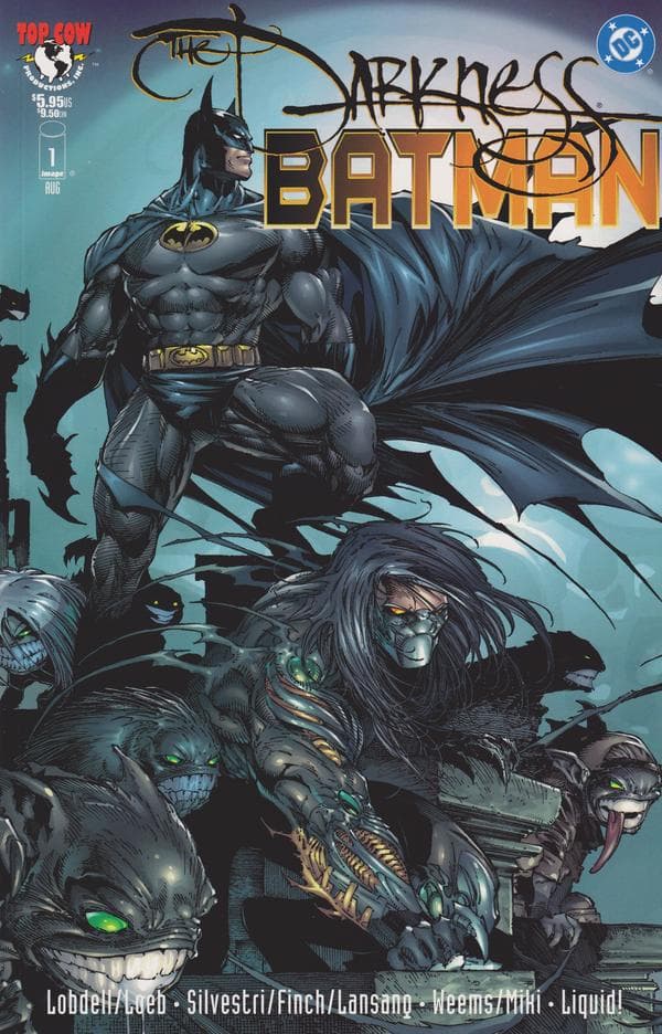 The Darkness / Batman #1 cover