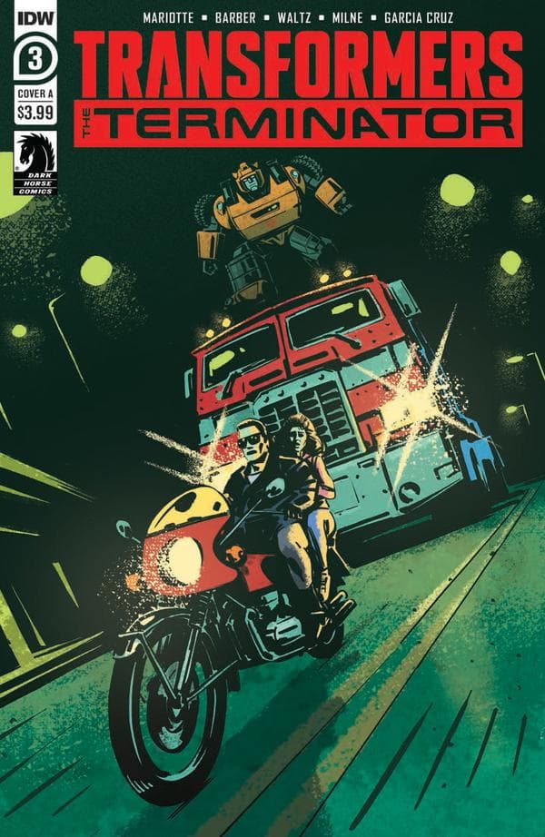 Transformers vs. Terminator #3 cover