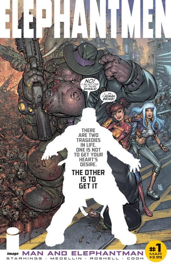 Elephantmen: Man and Elephantman #1 cover