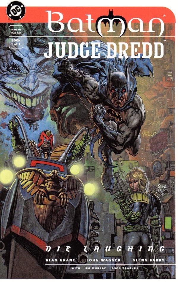 Batman/Judge Dredd "Die Laughing" #1 cover