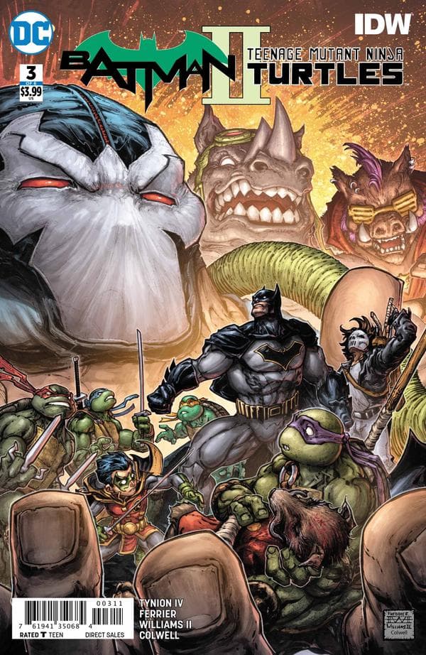 Batman/Teenage Mutant Ninja Turtles II #3 cover