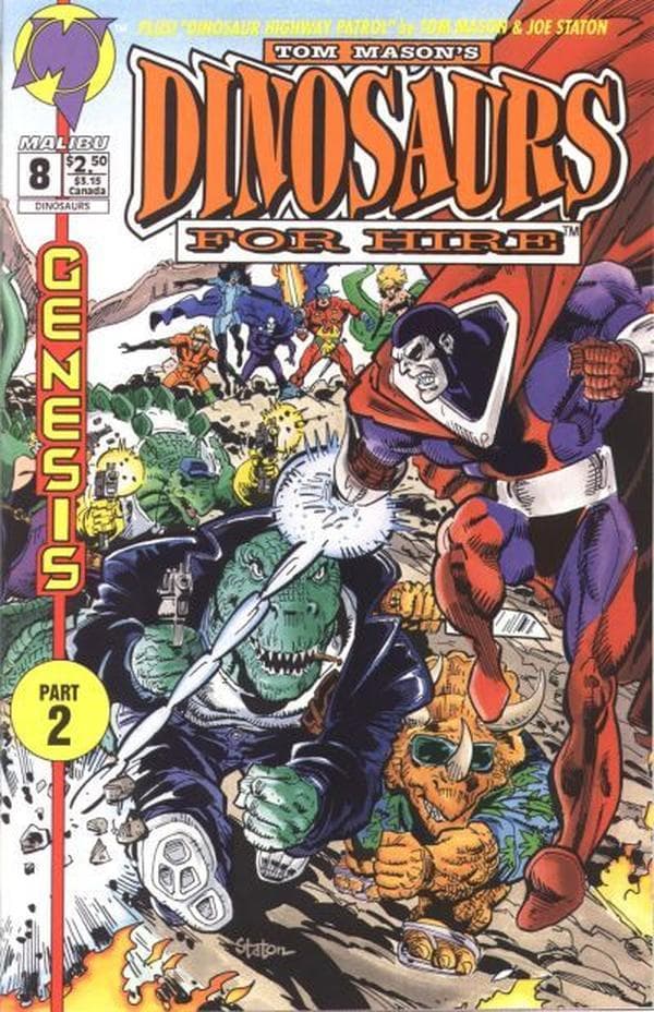 Dinosaurs for Hire #8 cover