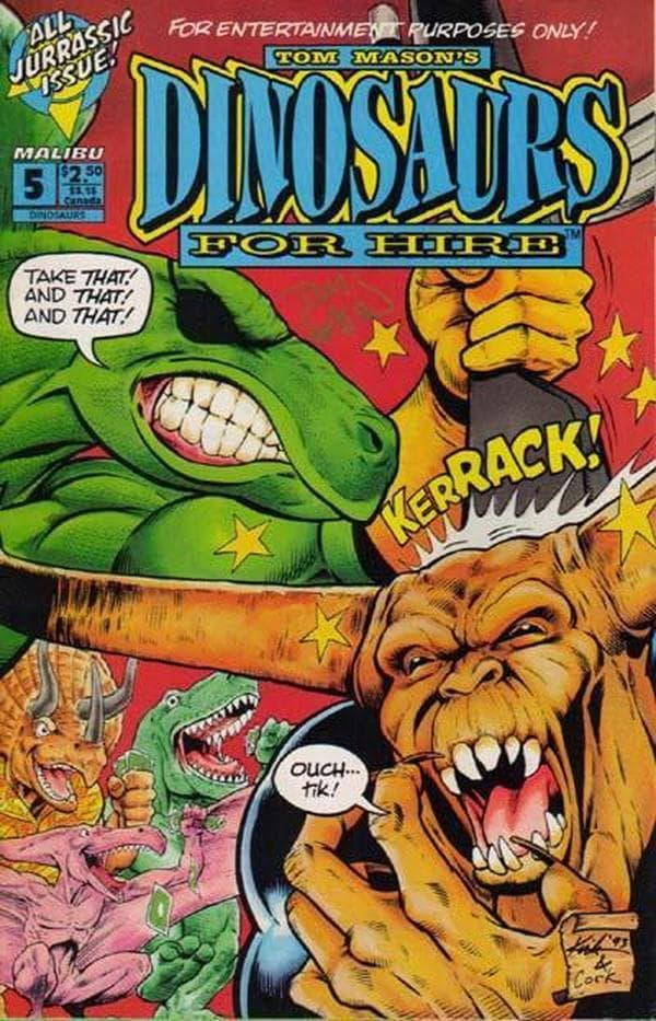 Dinosaurs for Hire #5 cover