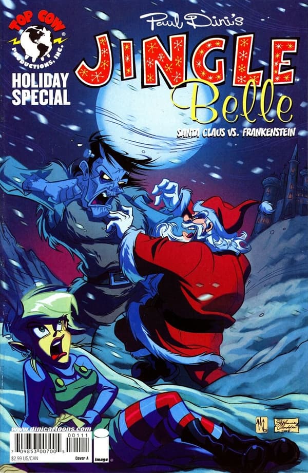 Jingle Belle: Santa Claus vs. Frankenstein #1 cover
