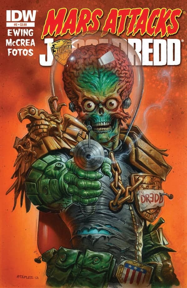 Mars Attacks Judge Dredd #2 cover