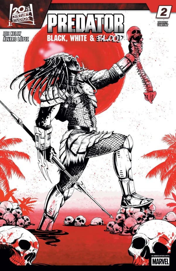 Predator: Black, White & Blood #2 cover