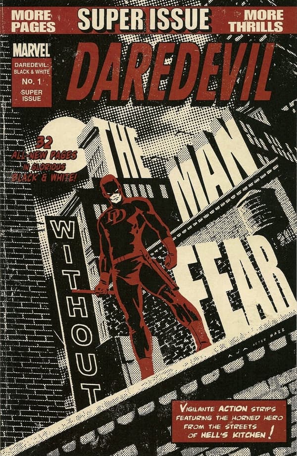 Daredevil Black & White #1 cover