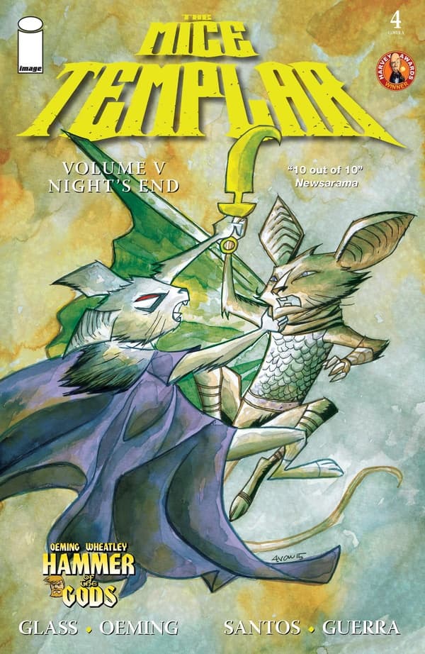 The Mice Templar, Volume V: Night's End #4 cover
