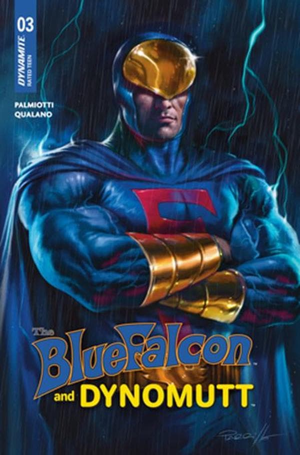 The Blue Falcon and Dynomutt #3 cover