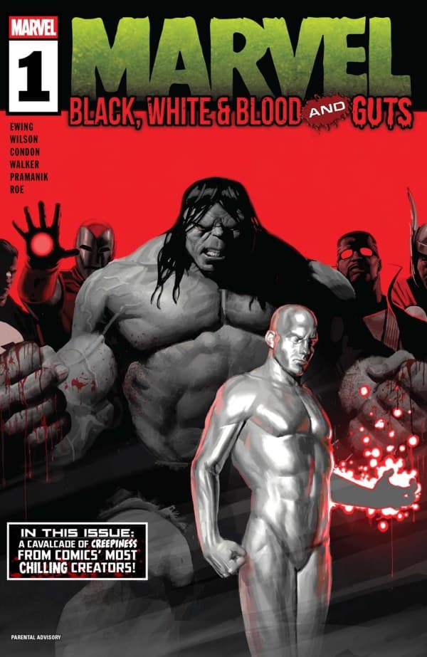 Marvel: Black, White & Blood and Guts #1 cover