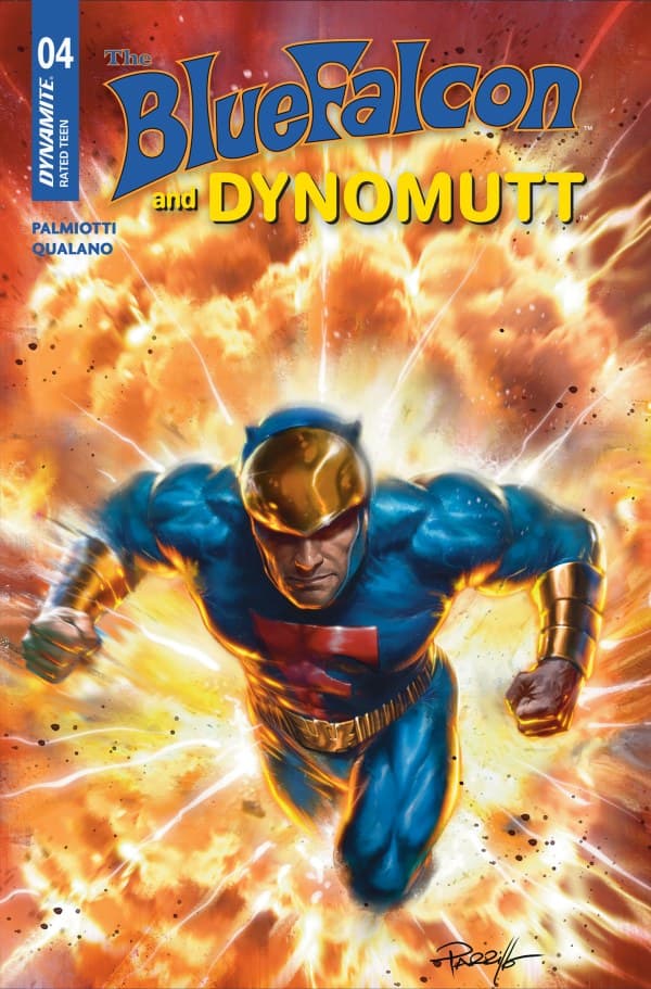 The Blue Falcon and Dynomutt #4 cover