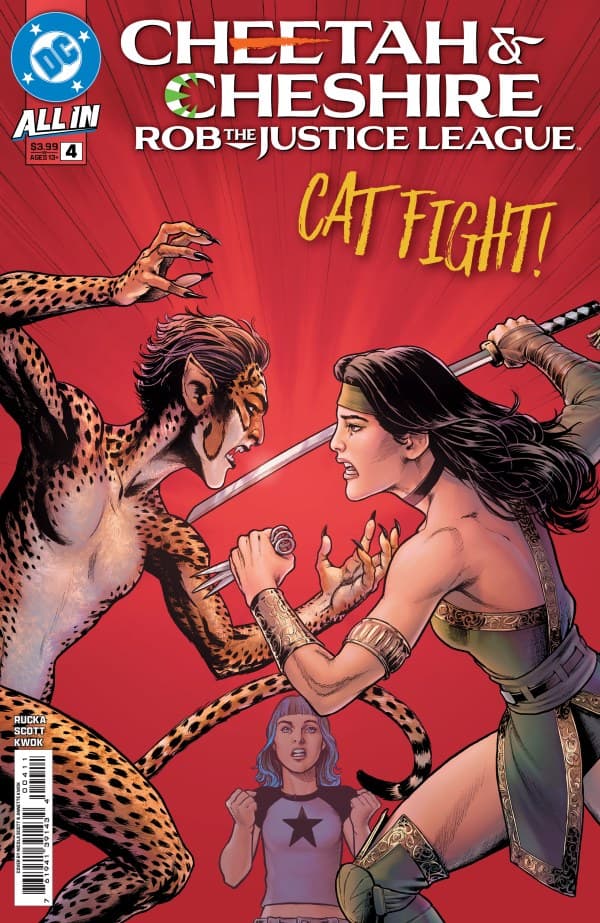Cheetah & Cheshire Rob the Justice League #4 cover