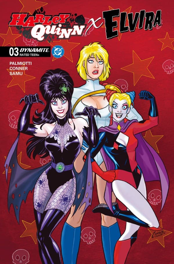 Harley Quinn x Elvira #3 cover