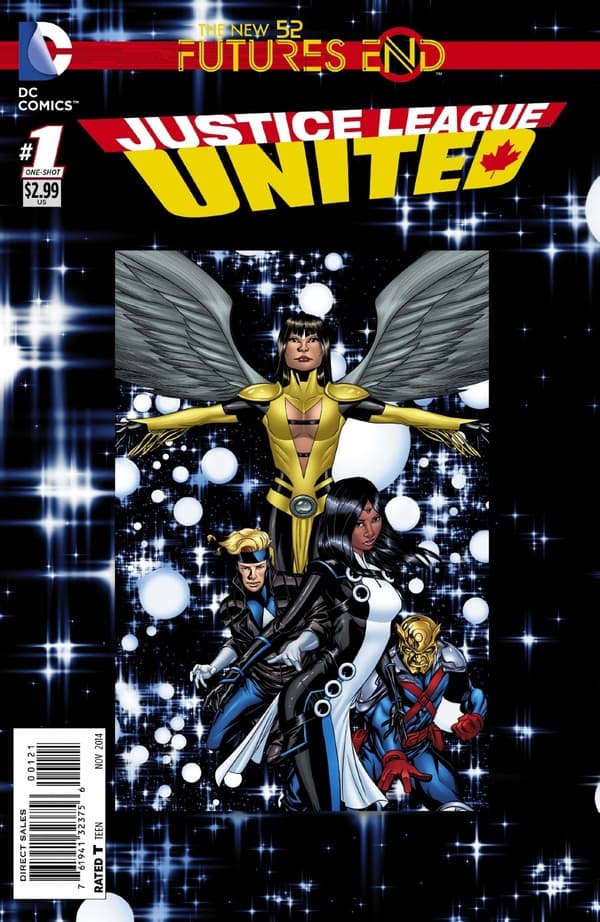 Justice League United: Futures End cover — © DC Comics