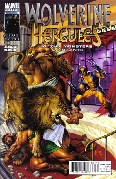 Wolverine/Hercules: Myths, Monsters & Mutants #2 cover