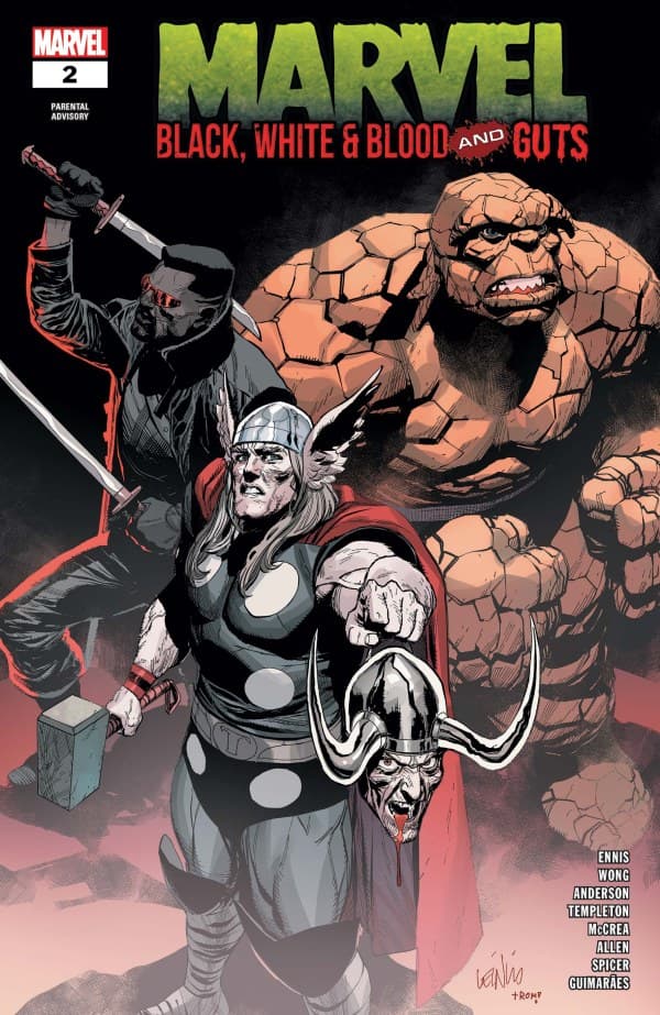 Marvel: Black, White & Blood and Guts #2 cover
