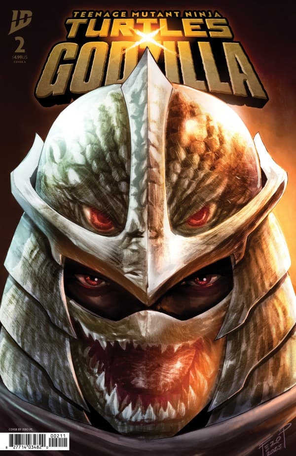 Teenage Mutant Ninja Turtles x Godzilla #2 cover