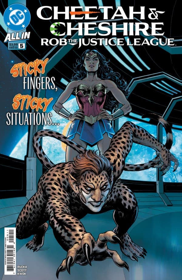 Cheetah & Cheshire Rob the Justice League #5 cover