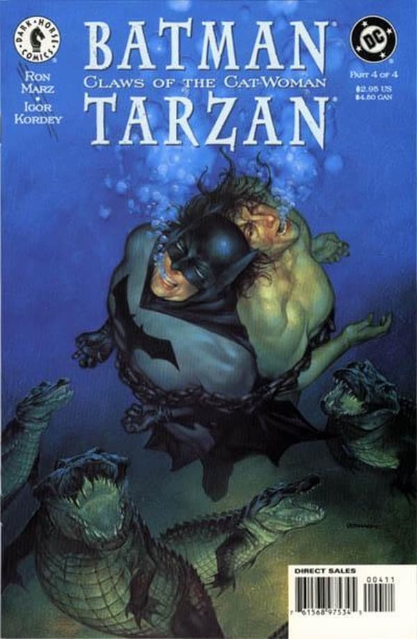 Batman/Tarzan: Claws of The Cat-Woman #4 cover