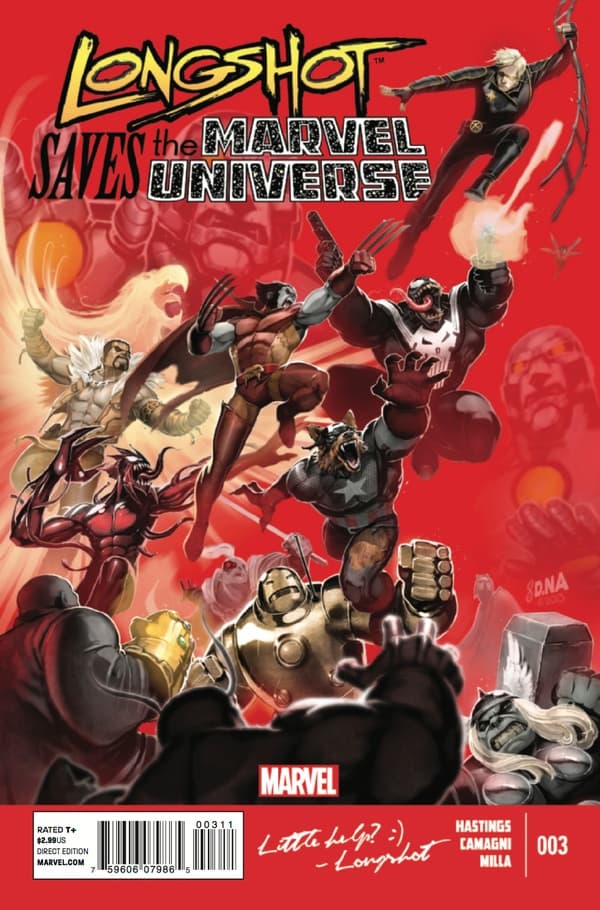 Longshot Saves the Marvel Universe #3 cover
