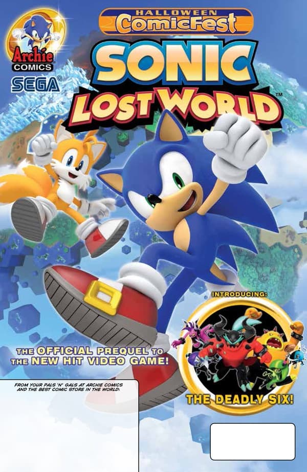 Sonic Lost World, Halloween Comic Fest Edition #1 cover